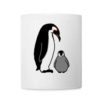 Penguin with baby - Mug - white - Front