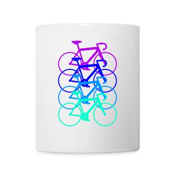 Rennrad Triathlon Fahrrad Geschenk Radfahrer Damen - Tasse - Weiß - Vorne