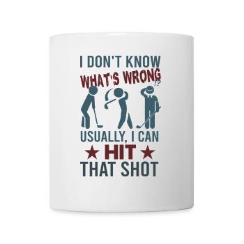 Je ne sais pas ce qui ne va pas... | Dictons de golf drôles - Mug blanc - blanc - Devant