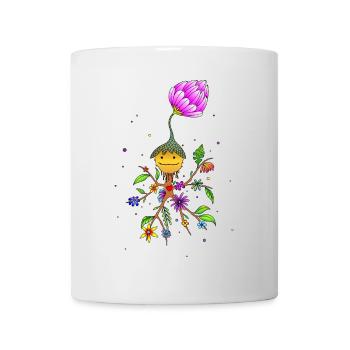 Mystischer Kobold Blumenliebe SVENPAINT - Tasse - Weiß - Vorne