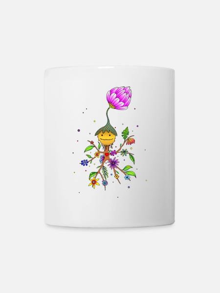 Mystical leprechaun flower love SVENPAINT - Mug - white