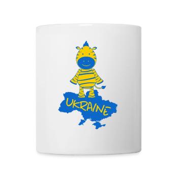 support UKRAINE "ukrainisches zebra" slava ukraini - Tasse - Weiß - Vorne