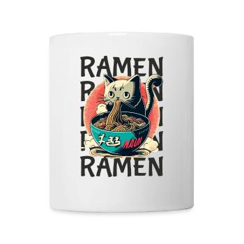 Ramen Cat Kawaii Noodles Japanese Ramen Cat - Mug - white - Front