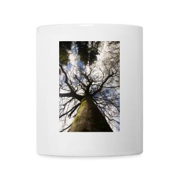 Arbre contre-plongée printemps - Mug blanc - blanc - Devant