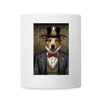 Australian Shepherd Hund Aristokrat Kostüm - Tasse - Weiß - Vorne