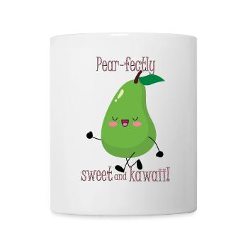 Poire parfaitement sucrée et kawaii ! - Mug blanc - blanc - Devant