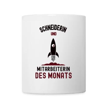 Mitarbeiterin des Monats Schneiderin Schneider - Tasse - Weiß - Vorne
