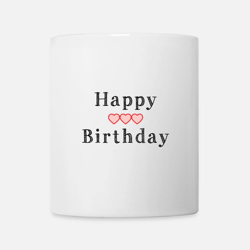 HAPPY BIRTHDAY. ANNIVERSAIRE. - Mug blanc - blanc