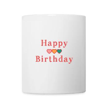 HAPPY BIRTHDAY - Mug blanc - blanc - Devant
