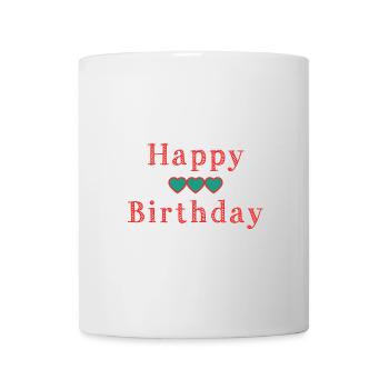 HAPPY BIRTHDAY - Mug blanc - blanc - Devant