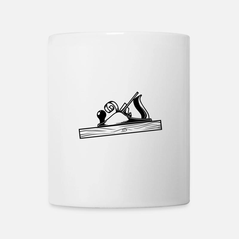 Schreiner Hobel Design - Tasse - Weiß