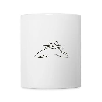 phoques phoques phoques animaux - Mug blanc - blanc - Devant