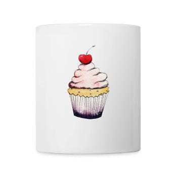 Petit gâteau aux cerises - Mug blanc - blanc - Devant