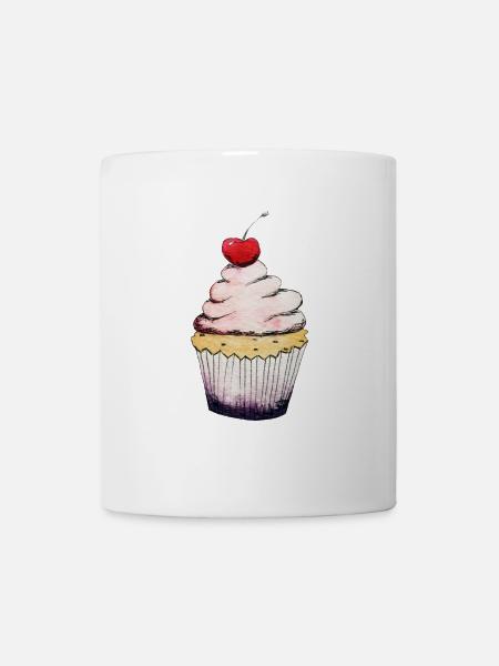 Cherry Cupcake - Tasse - Weiß