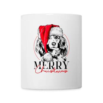 Santa KOOIKERHONDJE Joyeux Noël Chiens Wilsigns - Mug blanc - blanc - Devant