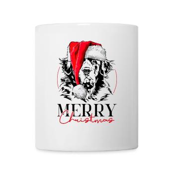 Père Noël Joyeux Noël Chiens Chiens Wilsigns - Mug blanc - blanc - Devant