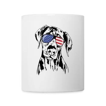 DOBERMAN Amérique Flag Dogs Wilsigns - Mug blanc - blanc - Devant