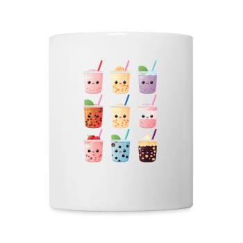 Kawaii Bubble Tea Boba Tea - Mug - white - Front