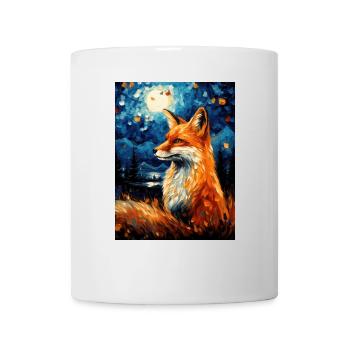 Fuchs Van Gogh Style - Tasse - Weiß - Vorne