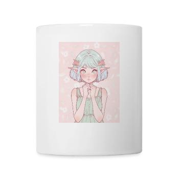 Anime, Mädchen, Geschenk - Tasse - Weiß - Vorne
