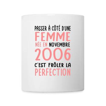 18th Birthday - Born in November 2006 - Mug - white - Front