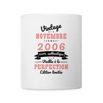 18th Birthday - Vintage - November 2006 - Mug - white - Front