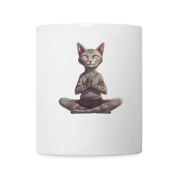 Cat Yogi - Mug - white - Front