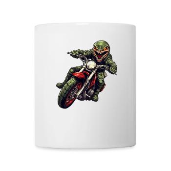 Snake Motorcycle / Motorcyclist Snakes - Mug - white - Front