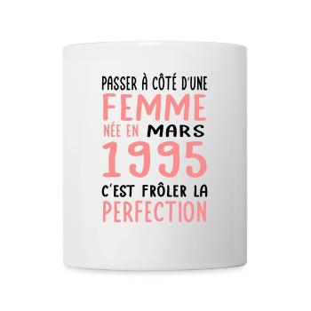 30th birthday - Born in March 1995 - Mug - white - Front