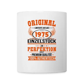 50th Birthday - Original 1975 Unique Piece - Mug - white - Front
