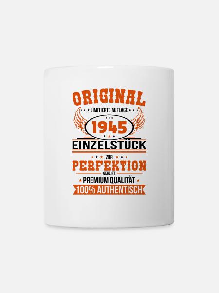 80. Geburtstag - Original 1945 Einzelstück - Tasse - Weiß