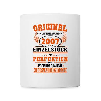 18th Birthday - Original 2007 Unique Piece - Mug - white - Front