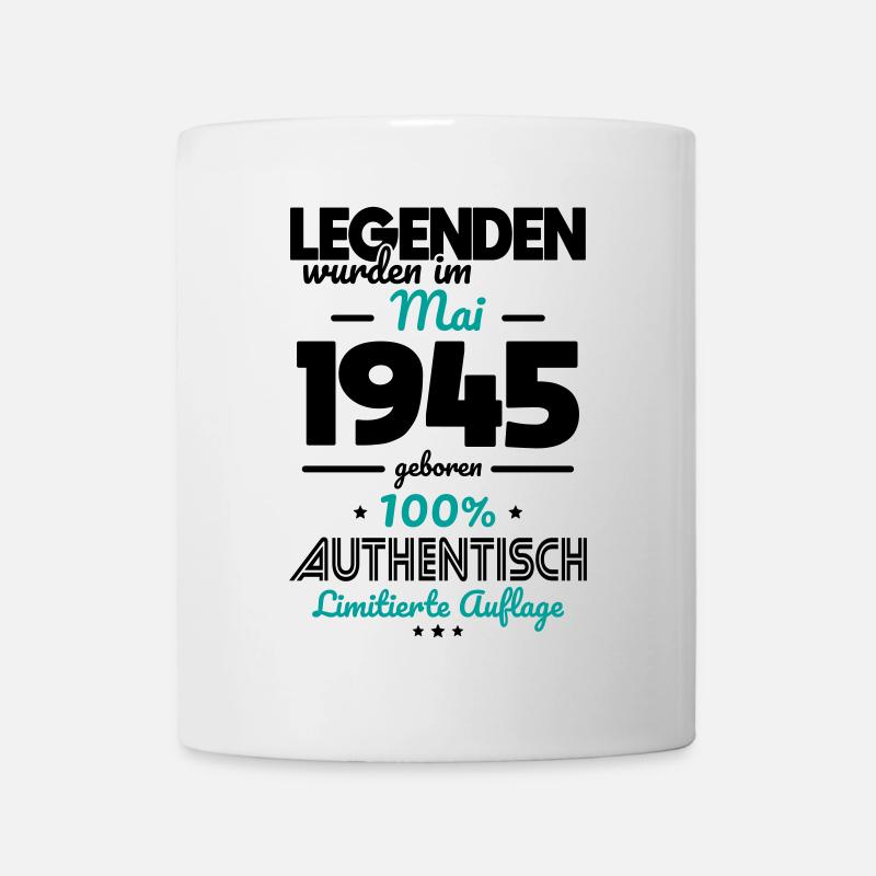 80. Geburtstag - Legenden wurden im Mai 1945 - Tasse - Weiß
