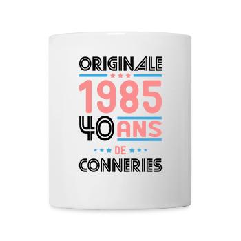 Anniversaire 40 ans - Originale 1985 - Conneries - Mug blanc - blanc - Devant