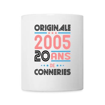 Anniversaire 20 ans - Originale 2005 - Conneries - Mug blanc - blanc - Devant