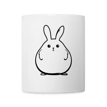 Lapin Drôle Pâques - Mug blanc - blanc - Devant