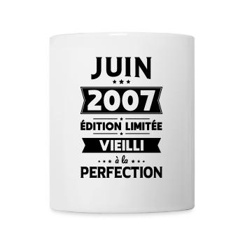 18th Birthday - June 2007 Perfection - Mug - white - Front