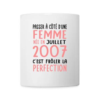 18th birthday - born in July 2007 - Mug - white - Front