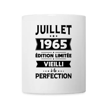 Anniversaire 60 ans - Juillet 1965 Perfection - Mug blanc - blanc - Devant