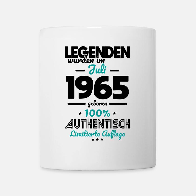 60. Geburtstag - Legenden wurden im Juli 1965 - Tasse - Weiß