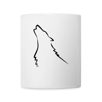 Wolf, Husky - Mug - white - Front