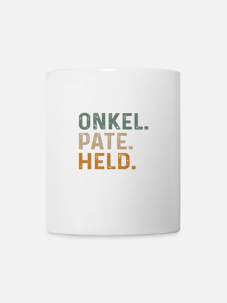 Onkel Pate Held Geschenk für Patenonkel - Tasse - Weiß