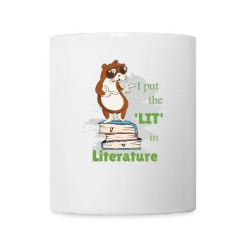 Funny Sayings Literature Books Writing Otter - Mug - white - Front