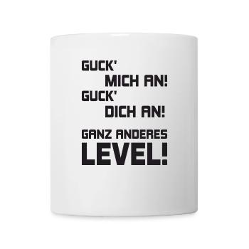 Regarde-moi te regarde à un niveau complètement différent - Mug blanc - blanc - Devant