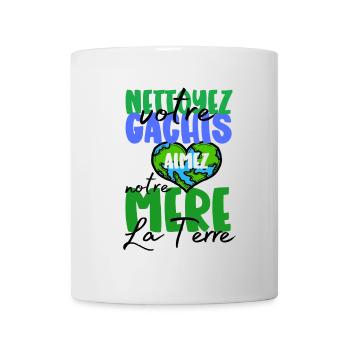 J'aime ma Planète 04 - Mug blanc - blanc - Devant