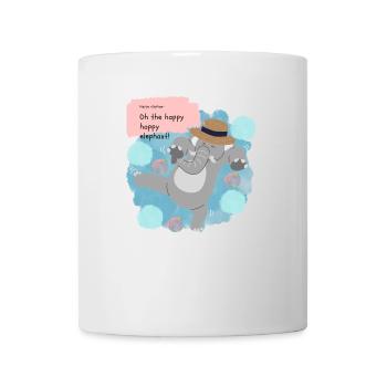 Happy Elephant - Mug - white - Front