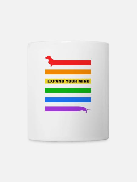 Teckel teckel étendre Teckel agrandir - Mug blanc - blanc