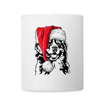 Chien de montagne de Santa Bernese Chiens de Noël Wilsigns - Mug blanc - blanc - Devant