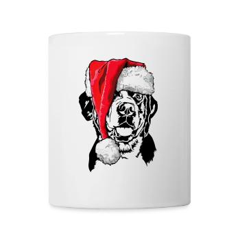 Père Noël Grand Bouvier Suisse Noël - Mug blanc - blanc - Devant