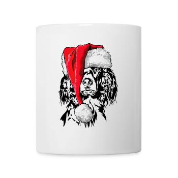 Père Noël Petit Münsterlander Wilsigns - Mug blanc - blanc - Devant